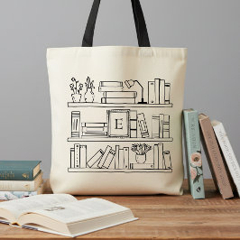Bolso De Tela Book Lover's Monogram Gift