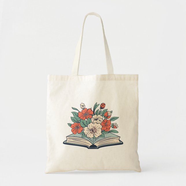 Bolso De Tela Book Tote Bag (Frente)