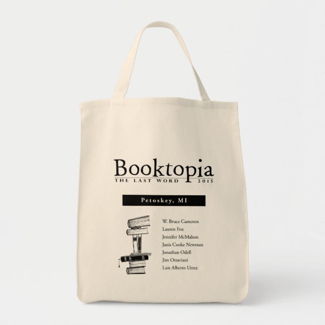 Bolso De Tela Booktopia 2105: La palabra pasada - Petoskey, (Frente)