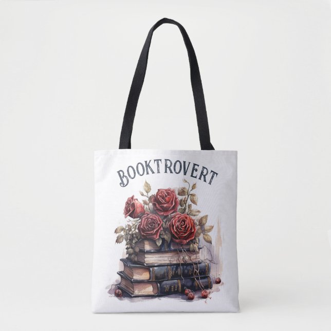 Bolso De Tela Booktrovert, Book Lover (Anverso)