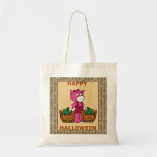 Bolso De Tela Boomi Cats Kitty Pumpkins Poster