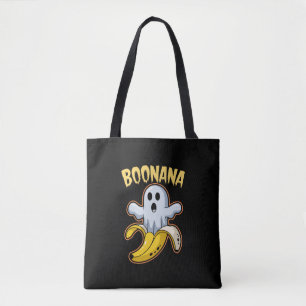 Bolso De Tela Boonana Fantasma Lindo Plátano Halloween
