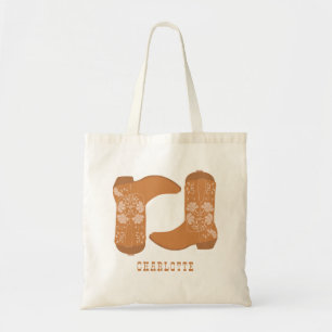 Bolso De Tela Boots de vaqueros rústicos del país del tono de la