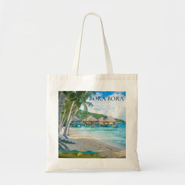 Bolso De Tela Bora Bora Beach House Bungalows Foto (Frente)