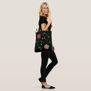 Bolso De Tela Bordado Bloom