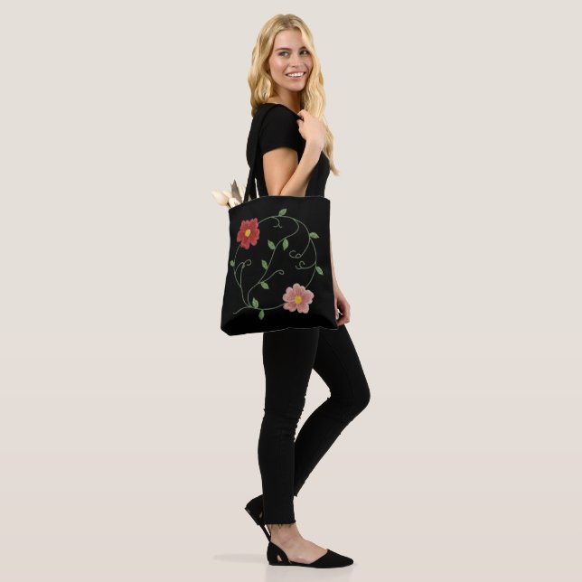Bolso De Tela Bordado Bloom (Puesto)