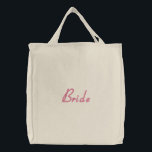 Bolso De Tela Bordado Novia<br><div class="desc">¡Una bolsa perfecta para las novias y futuras novias!</div>