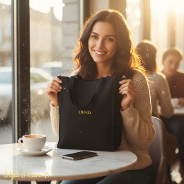 Bolso De Tela Bordado Personalized Name Embroidered Tote Bag Chic Design