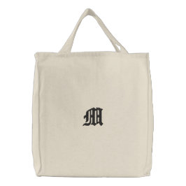 Bolso De Tela Bordado Stylish Personalized Monogram Design