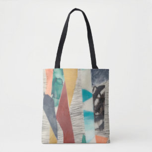 Bolso De Tela Borde de color II