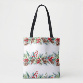 Bolso De Tela Borde Rústico de Acuarela