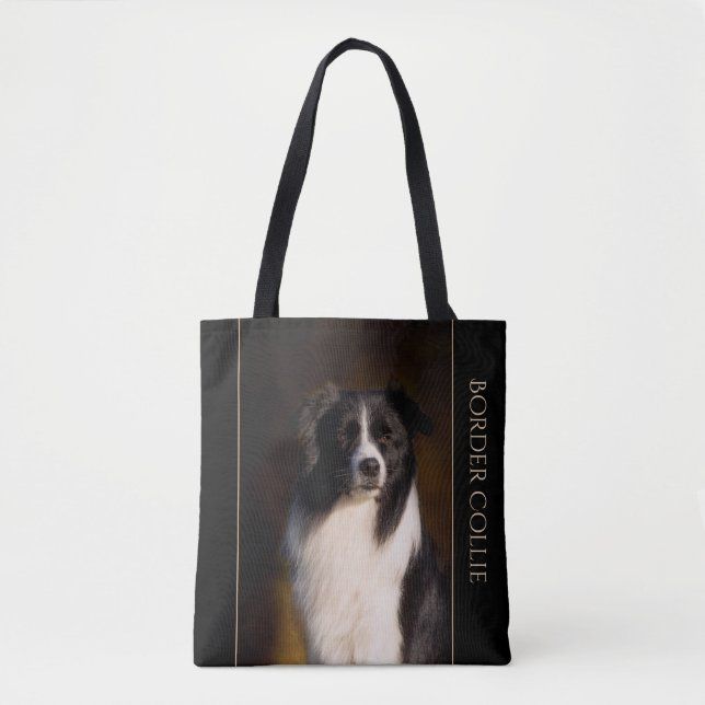 Bolso De Tela Border collie (Anverso)
