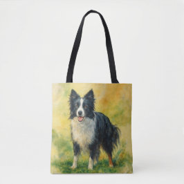 Bolso De Tela Border Collie