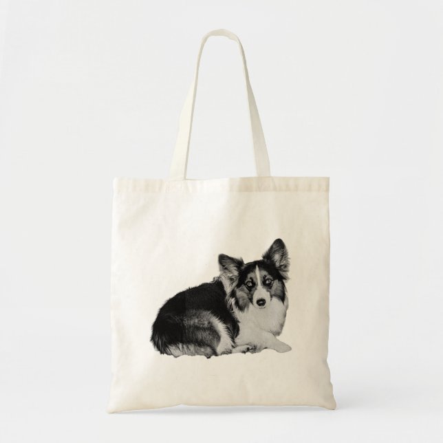 Bolso De Tela Bordes con orejas (Frente)