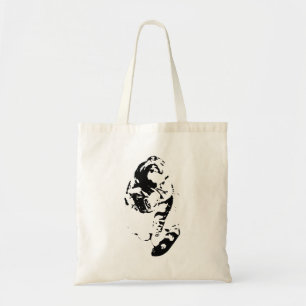 Bolso De Tela Bordes con un toque de sacudidas