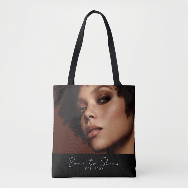 Bolso De Tela Born to Shine Photo Script Established (Anverso)
