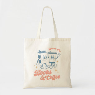 Bolso De Tela Borracho En Libros Y Café