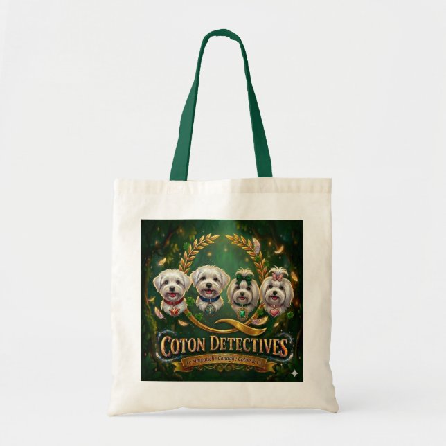 Bolso De Tela Borsa Tote Coton Detectives  (Frente)