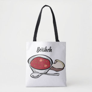 Bolso De Tela Borshch Tote Bag