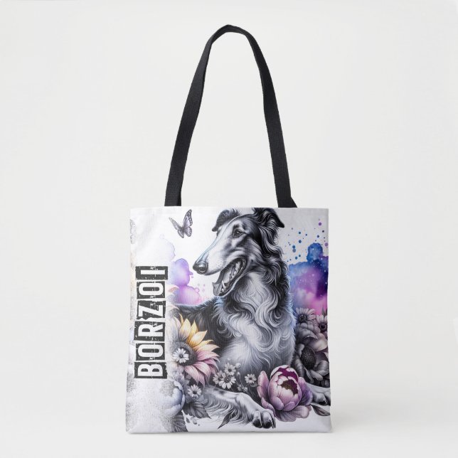 Bolso De Tela Borzoi (Anverso)