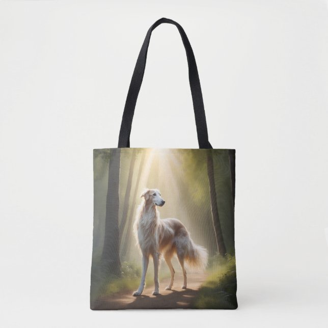 Bolso De Tela Borzoi Elegant Shoulder Tote Bag (Anverso)