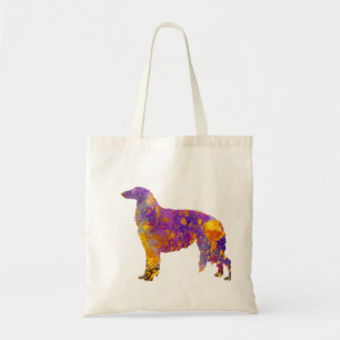 Bolso De Tela Borzoi in watercolor