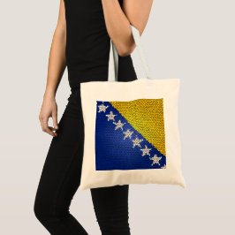 Bolso De Tela Bosnia and Herzegovina Flag Mosaic