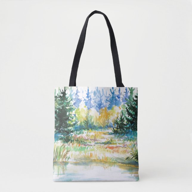 Bolso De Tela Bosque (Anverso)
