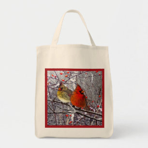 Bolso De Tela Bosque cardinal