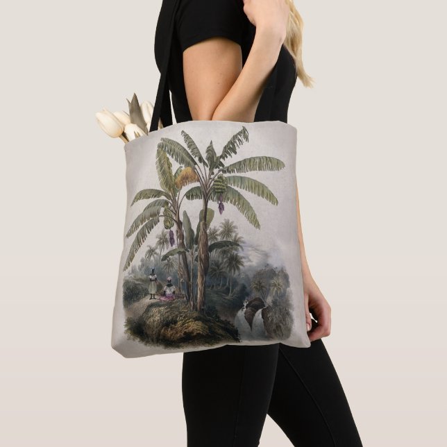 Bolso De Tela Bosque de árboles plásticos tropicales antiguos |  (Detalle)
