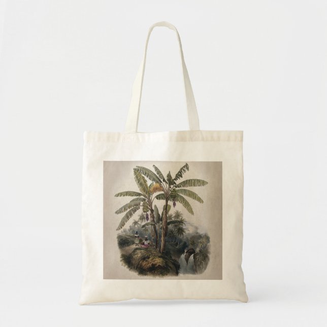 Bolso De Tela Bosque de árboles plásticos tropicales antiguos |  (Frente)