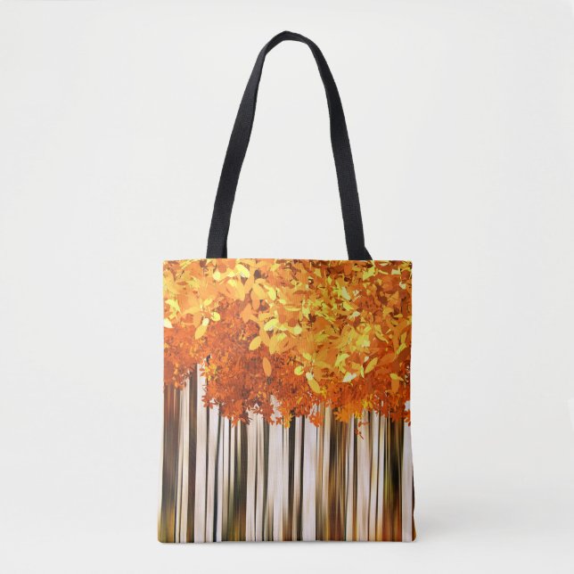 Bolso De Tela Bosque de arce de otoño moderno bosque otoñal (Anverso)