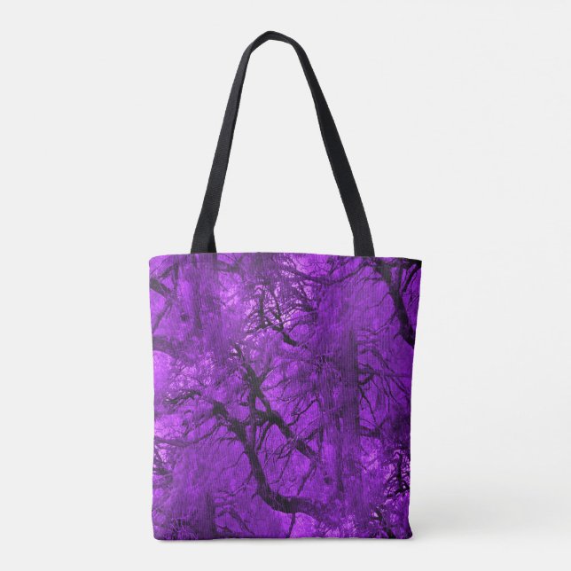 Bolso De Tela Bosque de fantasía... (Reverso)