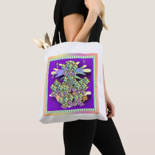 Bolso De Tela Bosque de Flores
