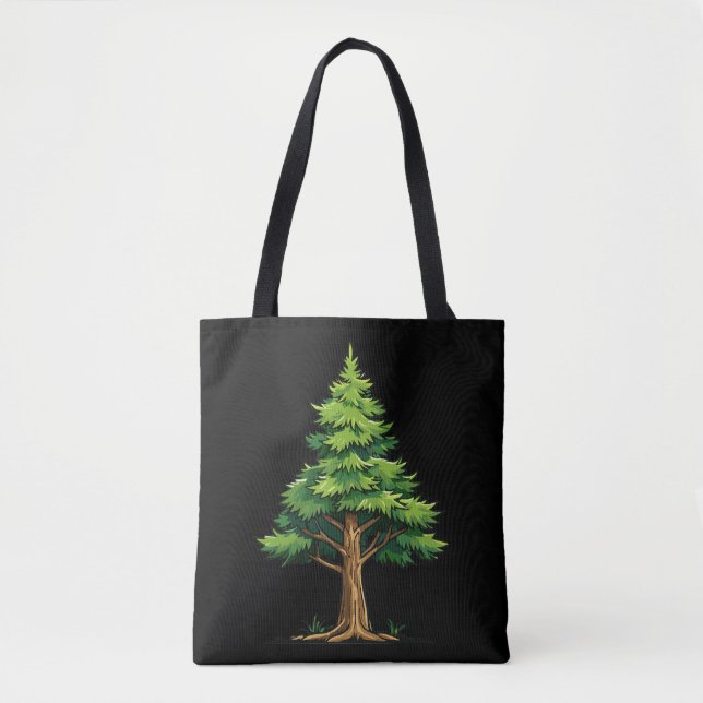 Bolso De Tela Bosque de hoja perenne (Anverso)