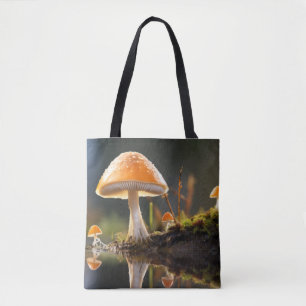 Bolso De Tela Bosque de hongos Naturaleza Serene Tranquilo
