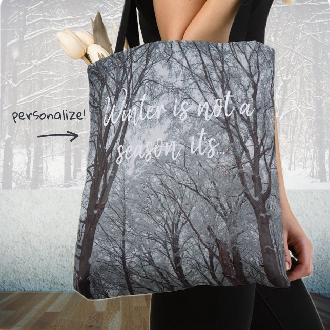 Bolso De Tela Bosque de Invierno Foggy (Subido por el creador)