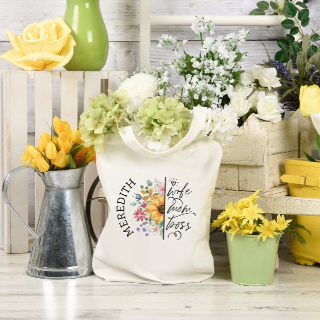 Bolso De Tela Bosque de mamá, esposa del girasol y boho ruso (Subido por el creador)