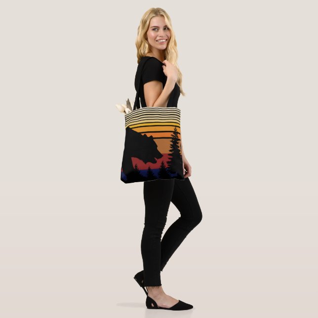 Bolso De Tela Bosque de Osos Vintage (Puesto)