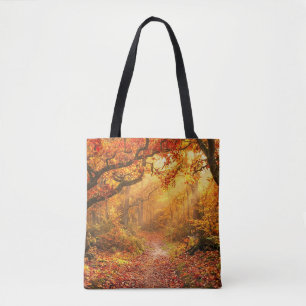 Bolso De Tela Bosque de Otoño