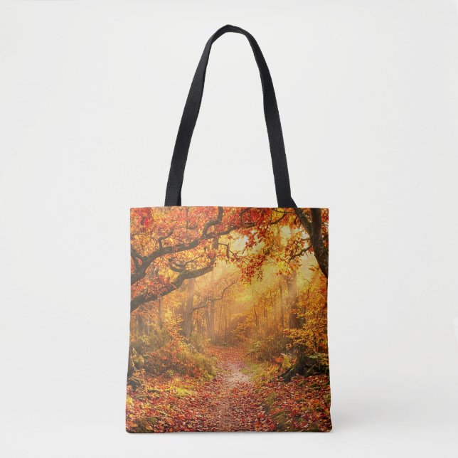 Bolso De Tela Bosque de Otoño (Anverso)