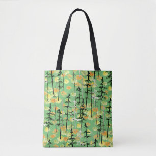 Bolso De Tela Bosque de Otoño: Belleza Natural sin Marea
