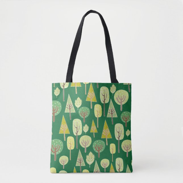 Bolso De Tela Bosque de verano: Diseño inspirado en la naturalez (Anverso)