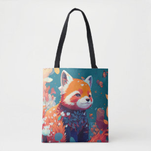 Bolso De Tela Bosque de vida silvestre pintado de retrato animal