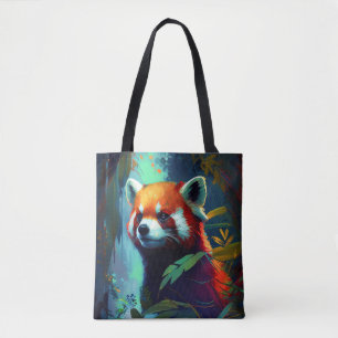 Bolso De Tela Bosque de vida silvestre pintado de retrato animal