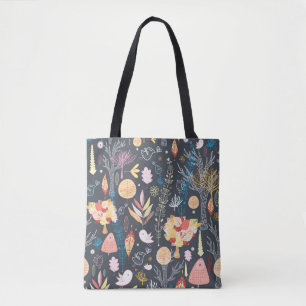 Bolso De Tela Bosque del Otoño: Belleza Estacional Texturada.