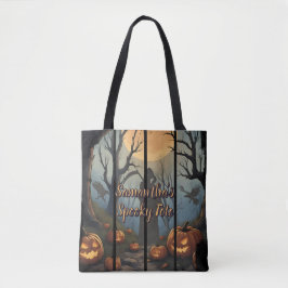 Bolso De Tela Bosque Embrujado Personalizado de Halloween