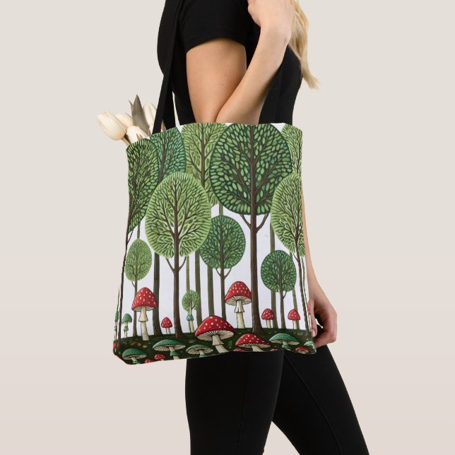 Bolso De Tela Bosque Encantado (Detalle)