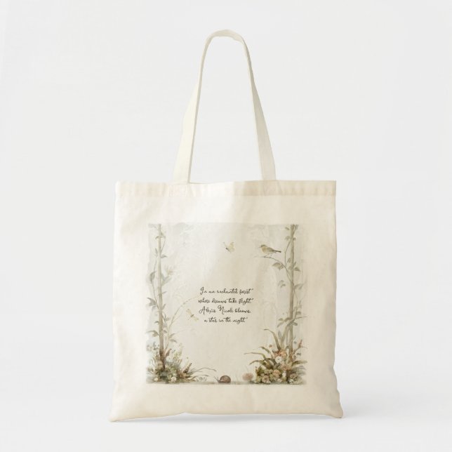 Bolso De Tela Bosque Encantado Etéreo (Frente)
