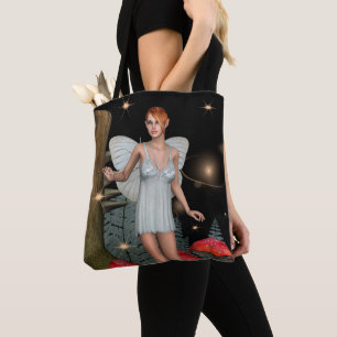 Bolso De Tela Bosque Encantado Hada Setas Arte Fantasía